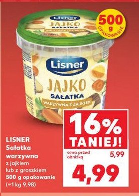 Sa艂atka warzywna z groszkiem Lisner o mamo! promocja
