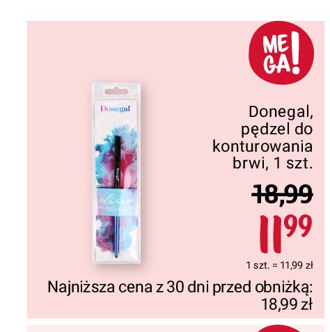 Pędzel do brwi Donegal promocja