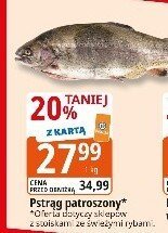 Pstrąg tęczowy świeży mrozony promocja w Leclerc