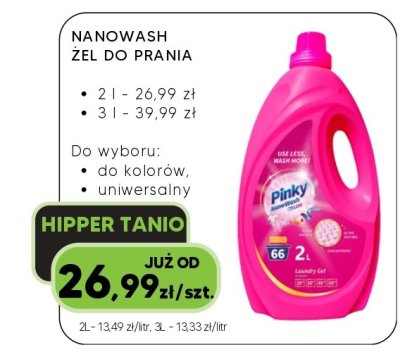 Żel do prania Nanowash 2L promocja w HIPPER.pl