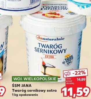 Twar贸g sernikowy extra Janaturalnie promocja