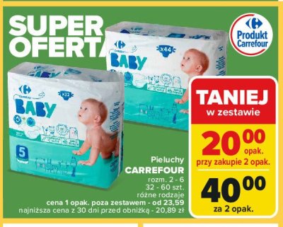 Pieluchy dla dzieci 5 Carrefour baby promocja