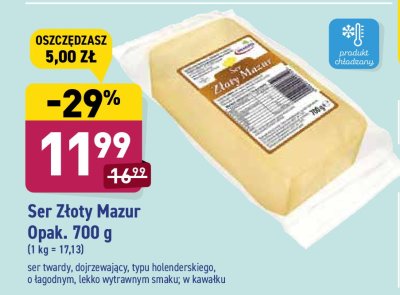 Ser złoty mazur Mlekpol promocja