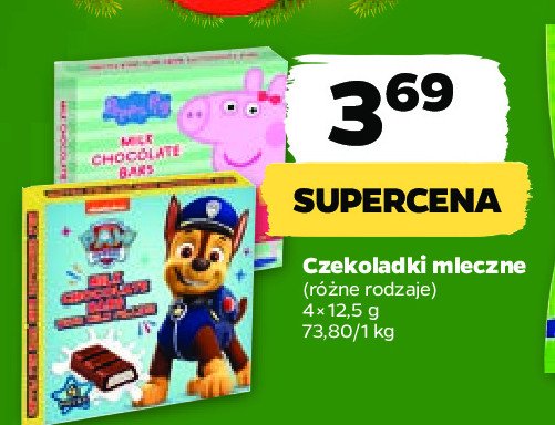 Czekoladki mleczne 艣winka peppa promocja