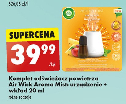 Urządzenie + wkład szczęście Air wick aroma mist promocja