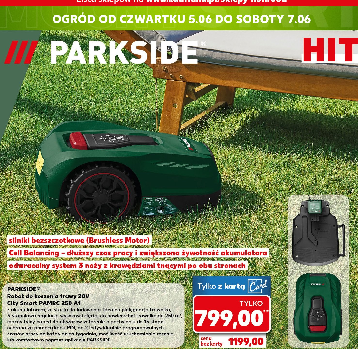 Robot koszący 20 v Parkside promocja