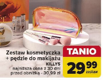 Kosmetyczka + pędzle do makijażu Killys promocja w Carrefour