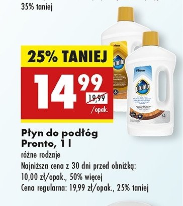 P艂yn do pod艂贸g i mebli drewnianych Pronto 5 w 1 promocja