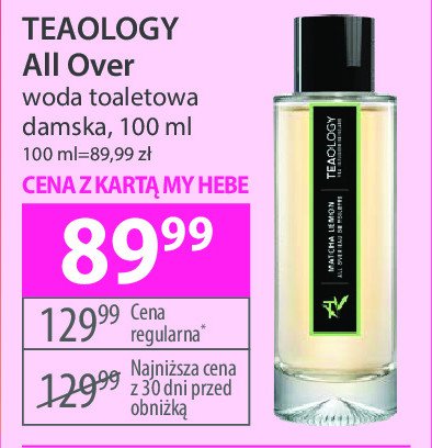 Woda toaletowa Teaology all over promocja