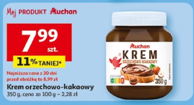 Krem orzechowo-kakaowy Auchan promocja w Auchan
