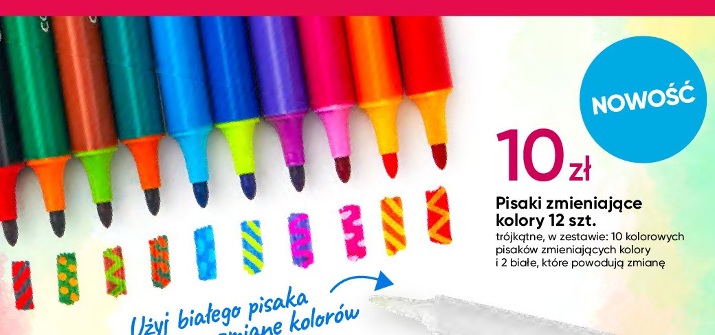 Pisaki zmieniające kolory promocja