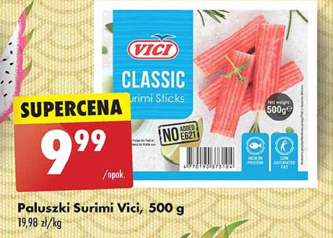 Paluszki surimi w zalewie Vici promocja