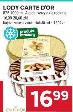 Lody tiramisu Algida carte d'or les desserts promocja w Stokrotka