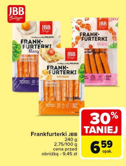 Frankfurterki serowe Jbb bałdyga promocja