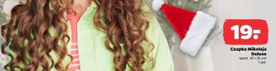 Czapka Mikołaja Deluxe 47x31 cm promocja w Netto