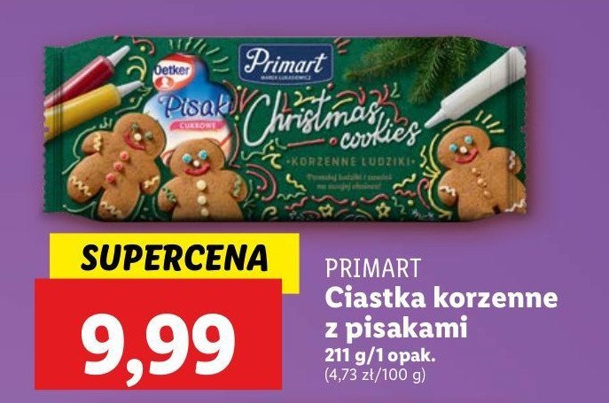 Ciastka korzenne pomaluj! z pisakiem Primart promocja