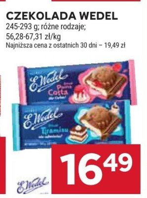 Czekolada Wedel różne rodzaje promocja w Stokrotka