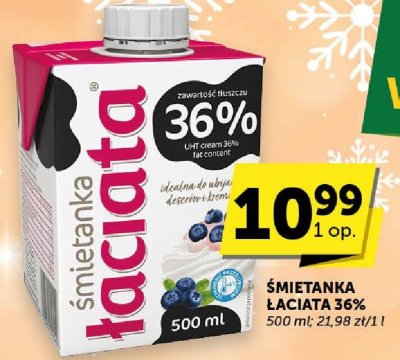 Śmietanka Łaciata 36% promocja w ABC