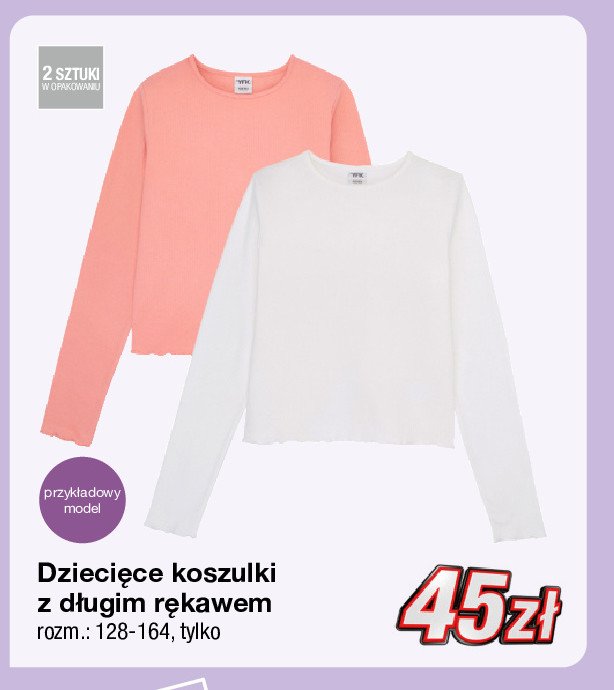Koszulka dziewcz臋ca z d艂ugim r臋kawem 128-164 promocja