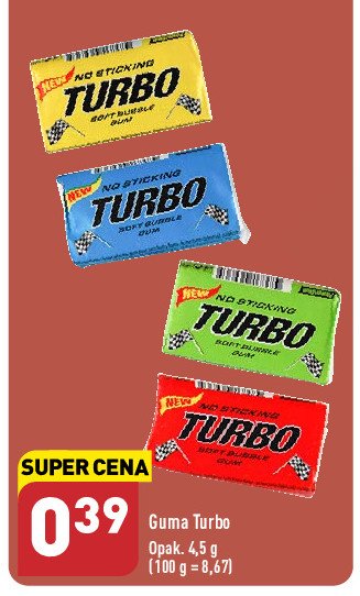 Guma balonowa Turbo guma Turbo (guma) promocja