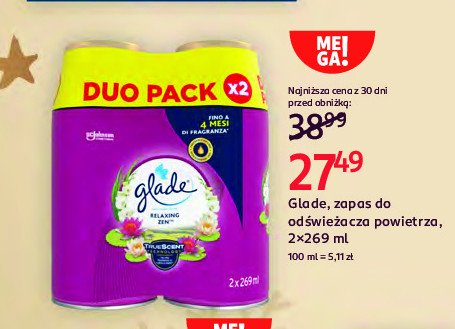 Odświeżacz powietrza relaxing zen Glade promocja