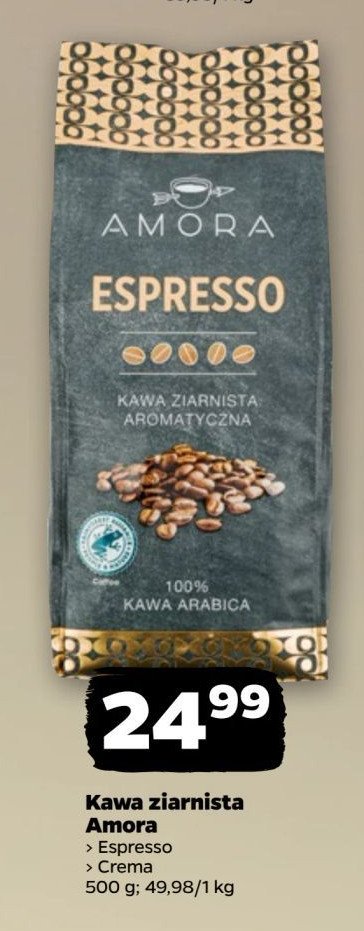 Kawa Amora espresso promocja w Netto