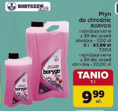 Płyn do chłodnic Borygo nowy promocja