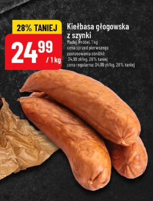 Kiełbasa głogowska z szynki promocja w POLOmarket