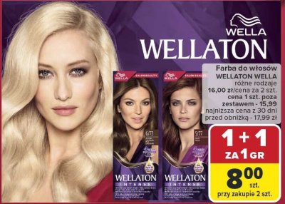 Farba do włosów WELLATON WELLA różne rodzaje promocja w Carrefour Market
