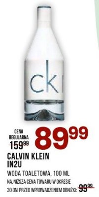 Perfumy Calvin Klein CK In2U woda toaletowa męska 100 ml promocja w Drogerie Natura