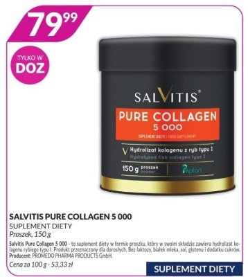 Suplement diety Salvitis Pure Collagen 5000 proszek promocja w DOZ.PL
