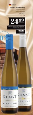 Wino Kunst Riesling białe 0,75l promocja w POLOmarket