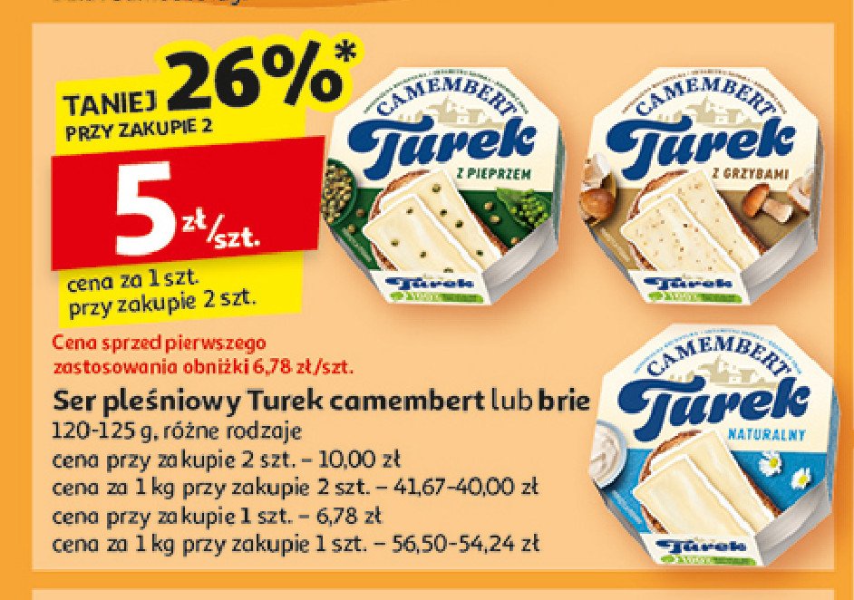 Ser brie naturalny TUREK Turek 123 promocja