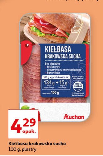 Kiełbasa krakowska Auchan promocja