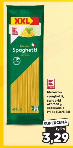 Makaron spaghetti K-classic promocja