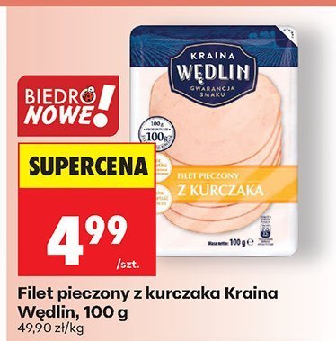 Filet pieczony z kurczaka 100 g promocja w Biedronka