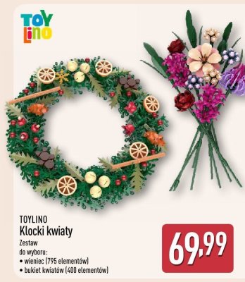 Klocki kwiaty TOYLINO promocja w Aldi