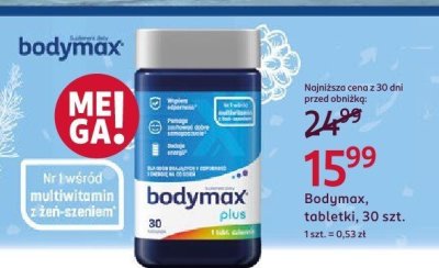Bodymax, tabletki, 30 szt. promocja w Rossmann