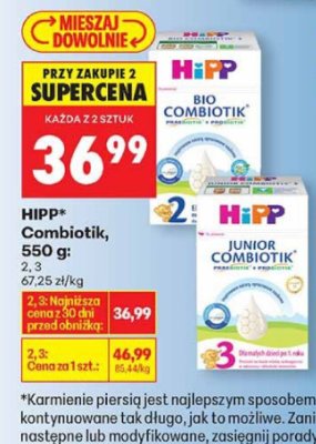 Mleko modyfikowane Combiotik, 550 g: 2, 3 promocja w Biedronka
