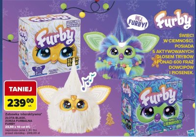 Zabawka interaktywna Furby ZŁOTA BŁASK ZORZA FURBALNA promocja w Carrefour