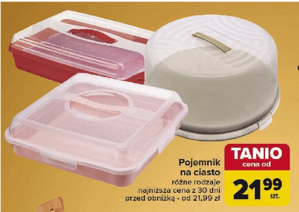 Pojemnik na ciasto okrągły promocja