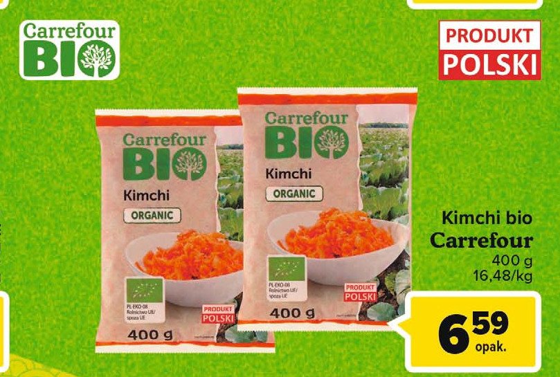 Kimchi bio Carrefour bio promocja