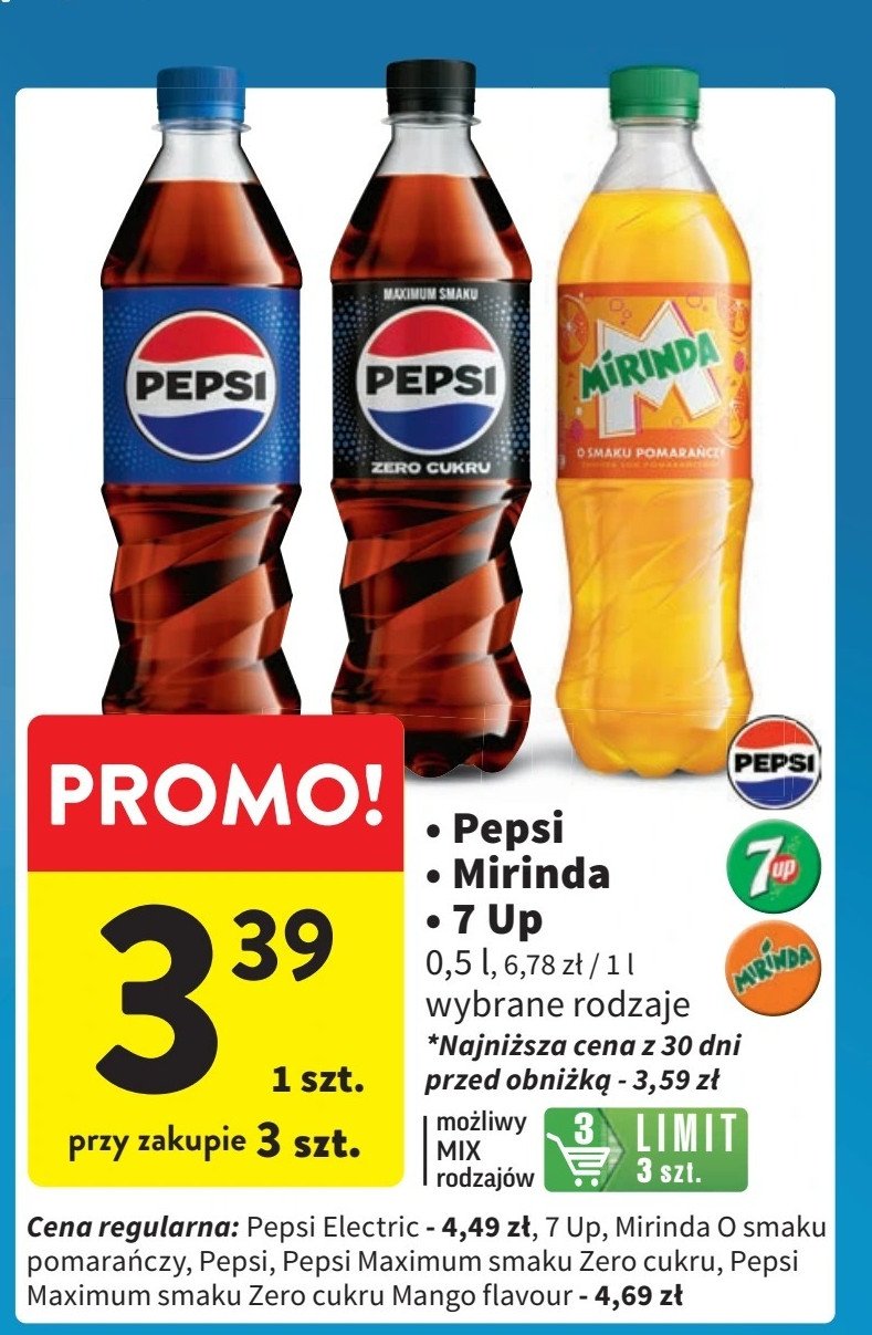 Napój Pepsi mango promocja