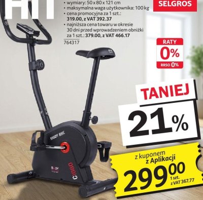 Rower magnetyczny C1660 promocja w Selgros