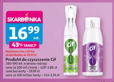 Zapas do czyszczenia clean Cif promocja