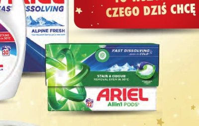 Kapsułki do prania ARIEL wybrane rodzaje promocja w Intermarche