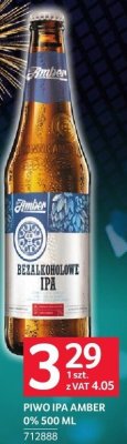 Piwo IPA Amber 0% 500 ml promocja w Selgros