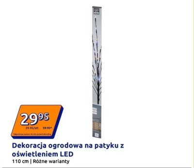 Dekoracja ogrodowa na patyku z oświetleniem LED promocja w Action
