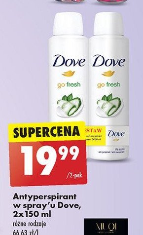 Dezodorant cucumber & green tea Dove go fresh promocja