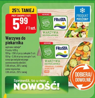 Warzywa do piekarnika Frosta wybrane rodzaje promocja w POLOmarket